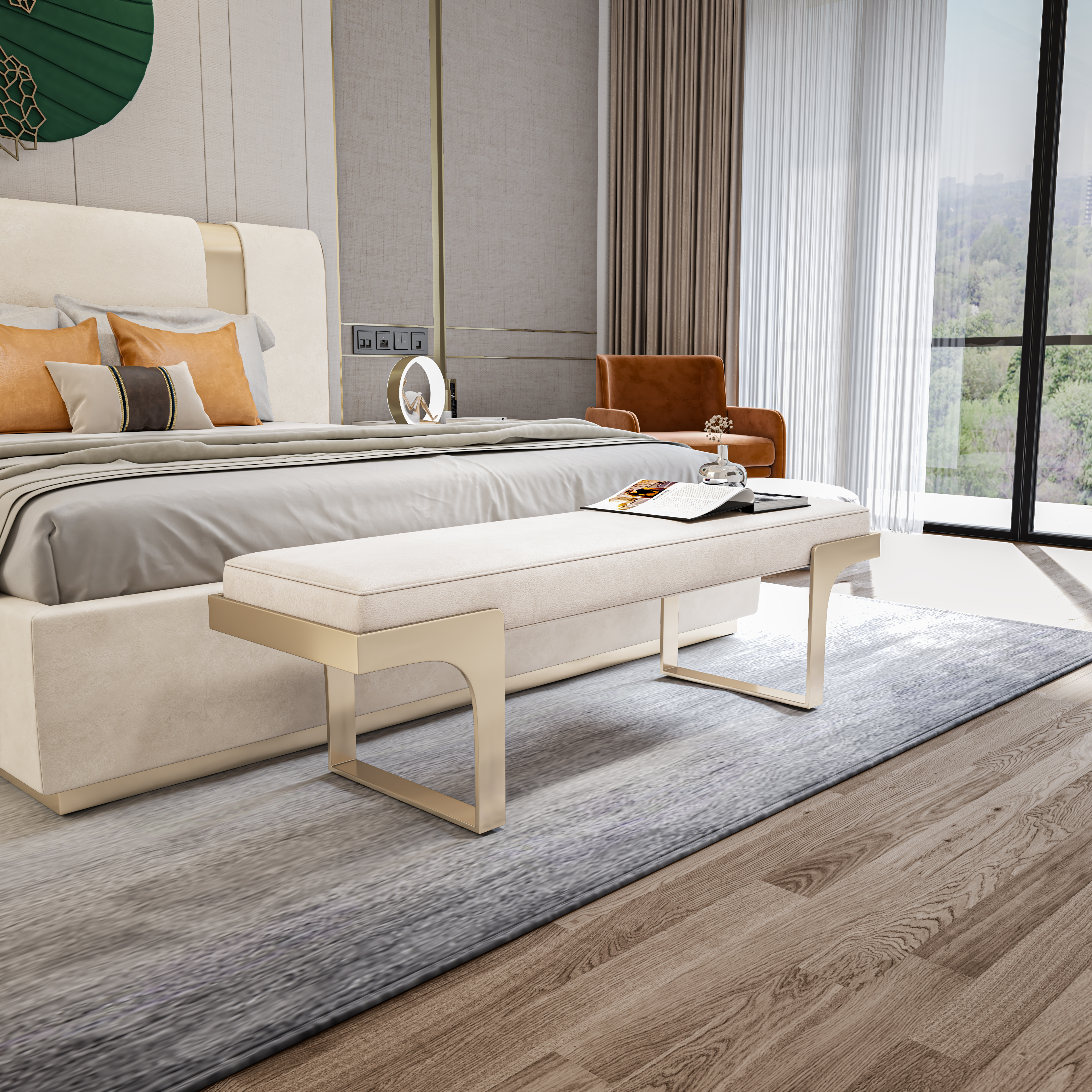 furniture，bedroom，Realistic，Render，