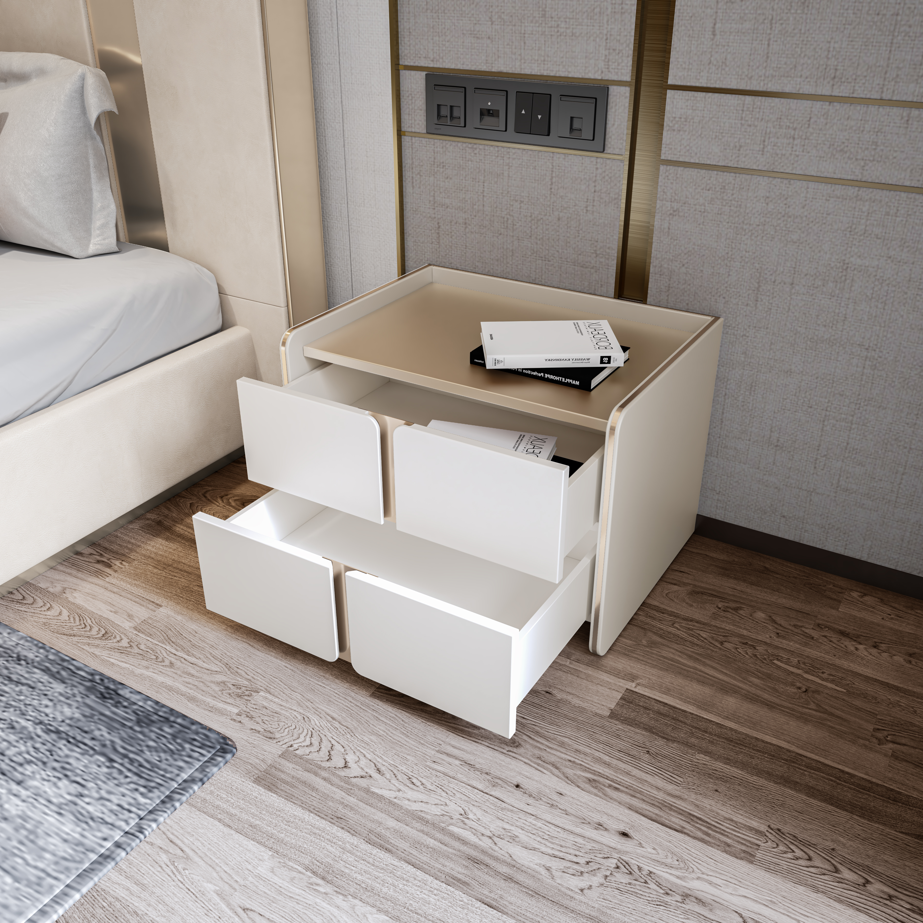furniture，bedroom，Realistic，Render，