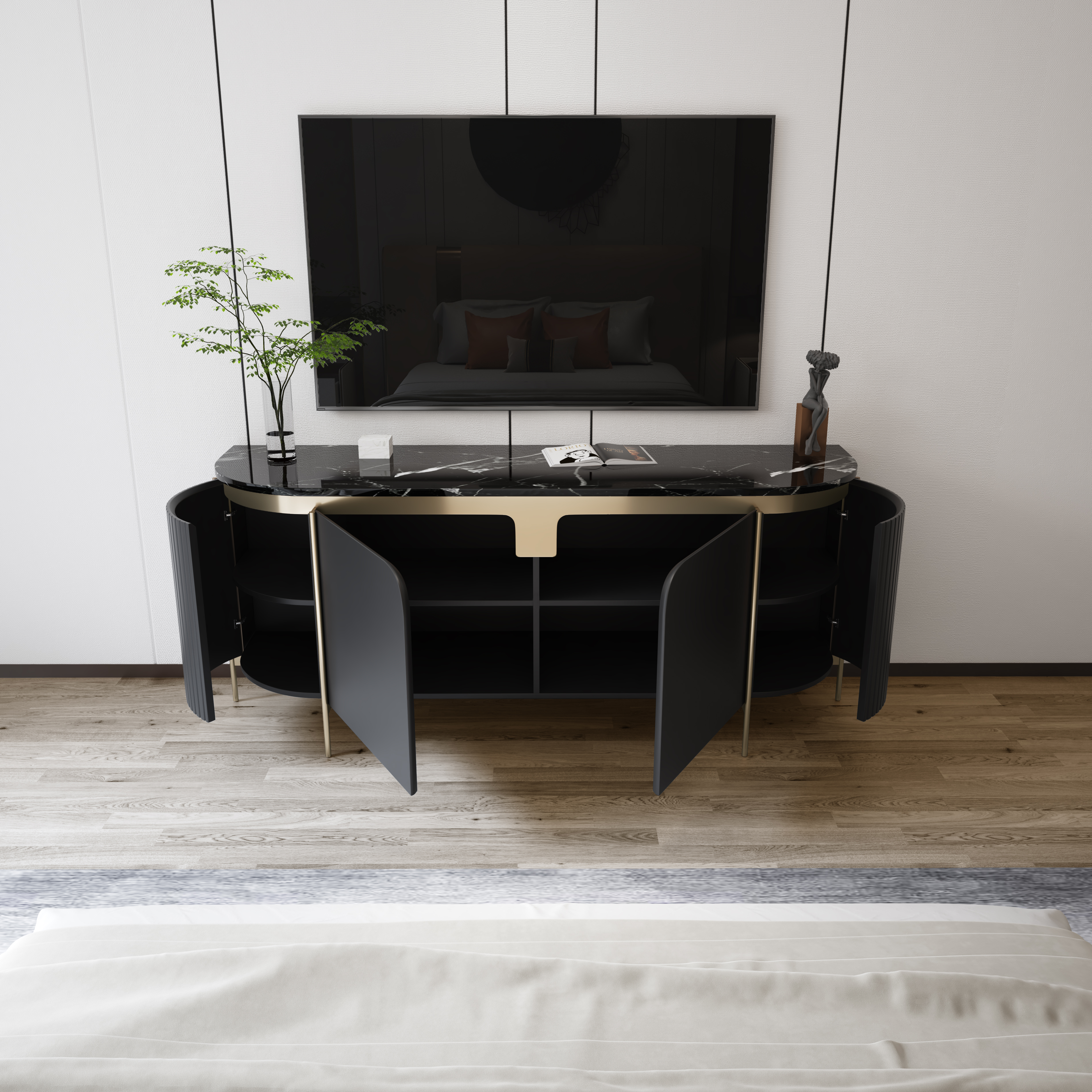 furniture，bedroom，Realistic，Render，