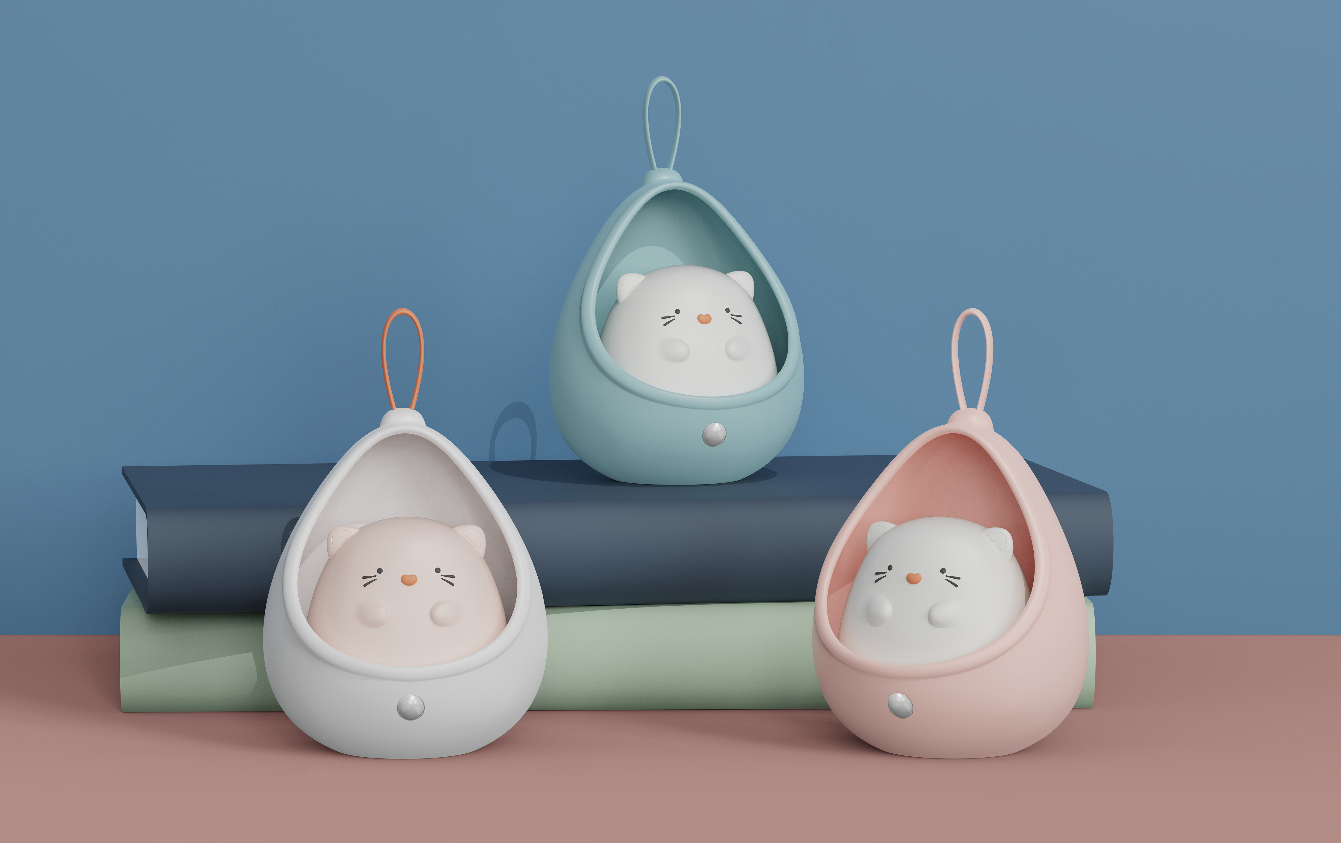 Cute pet，Induction，Night light，Wall lamp，