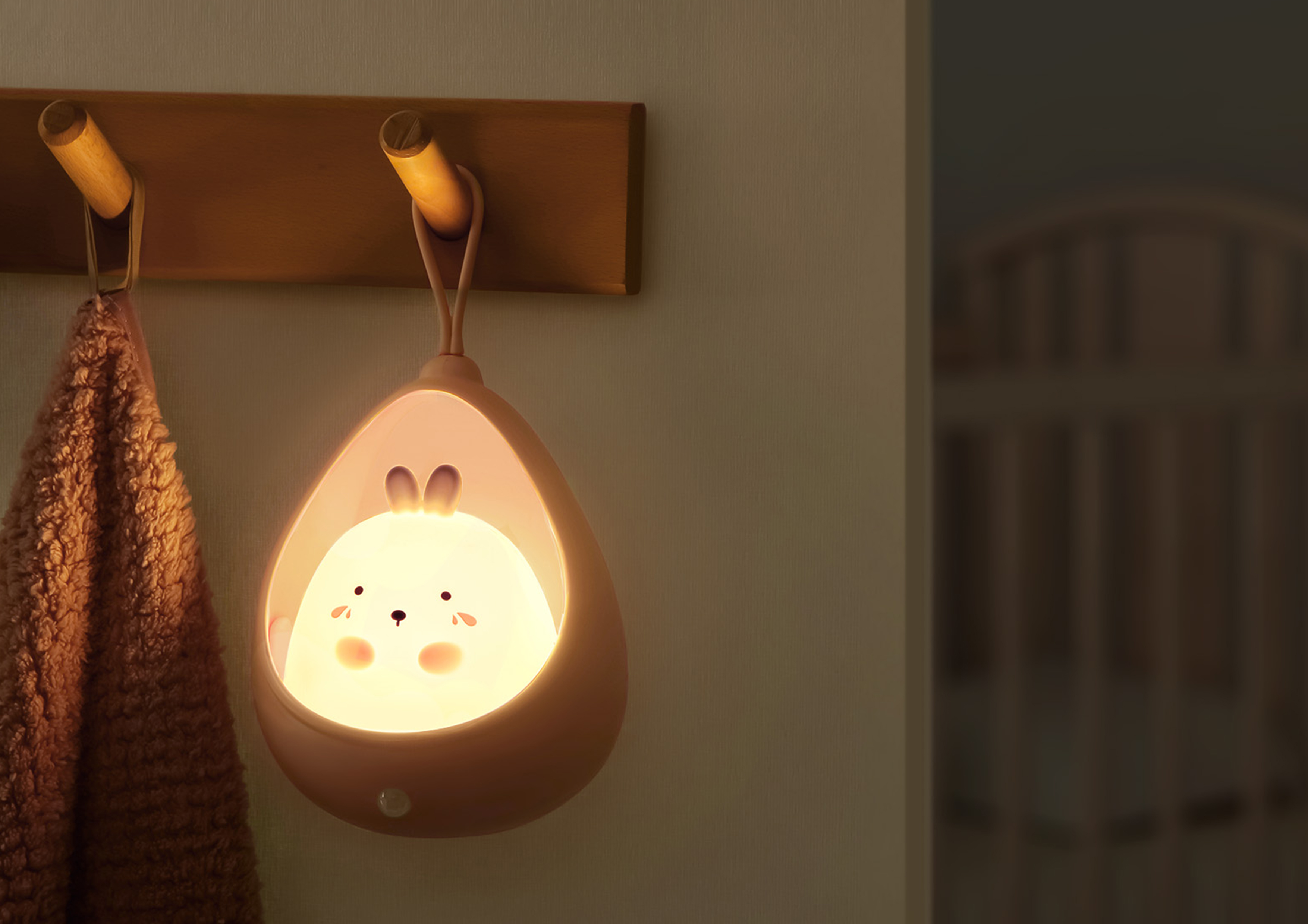 Cute pet，Induction，Night light，Wall lamp，