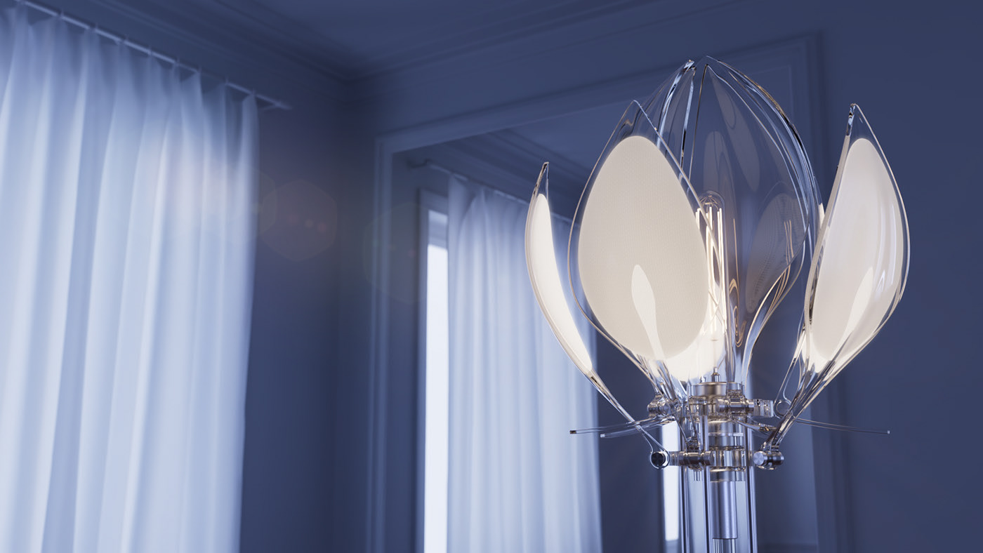 Lamp design，luxurious，3D animation，Optical products，