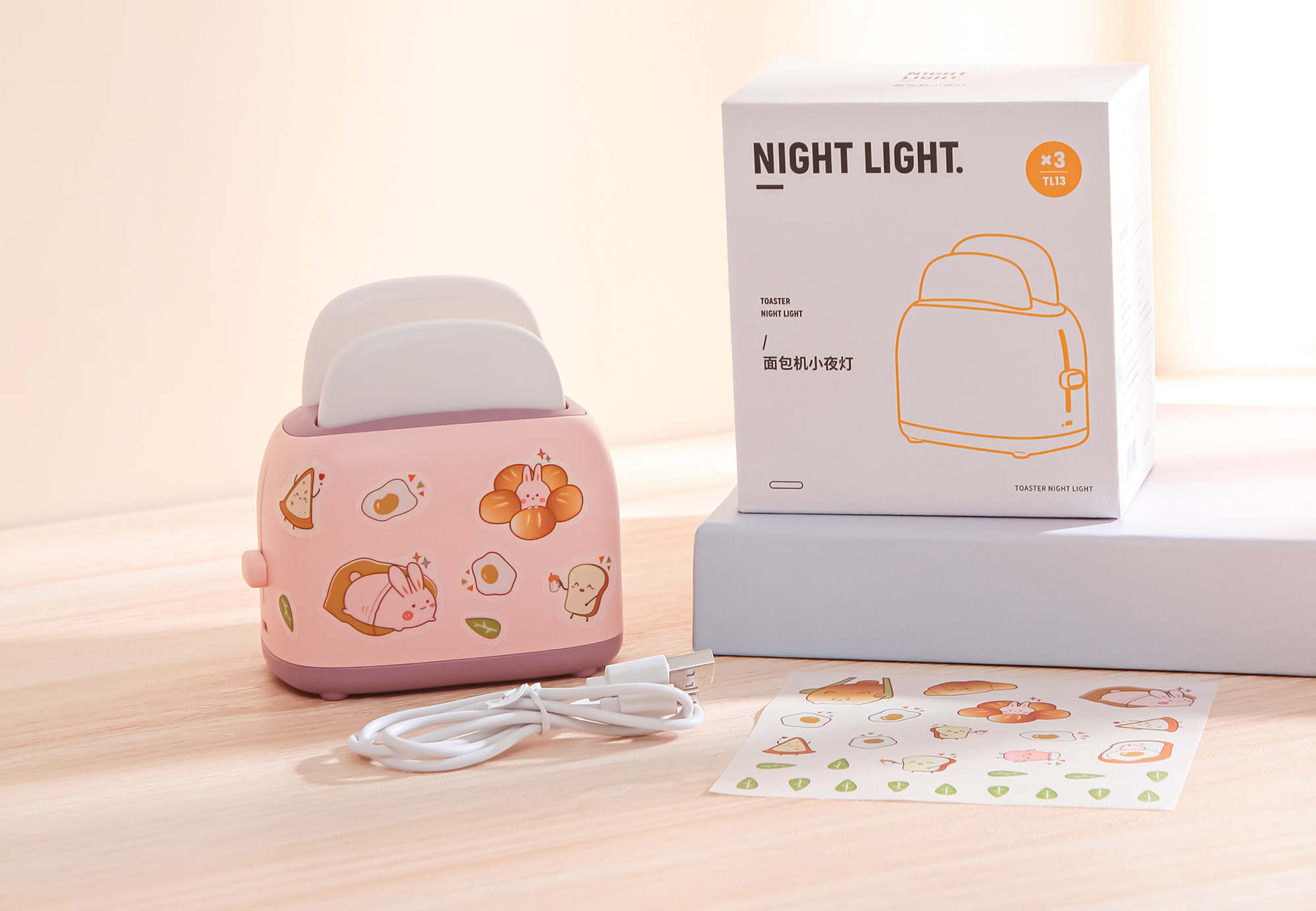 bionics，Night light，DIY sticker，