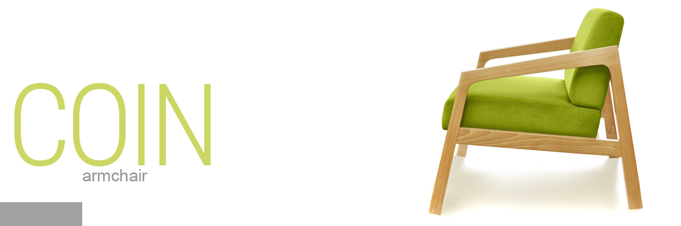 COIN，chair，Lower armrest，solid wood，