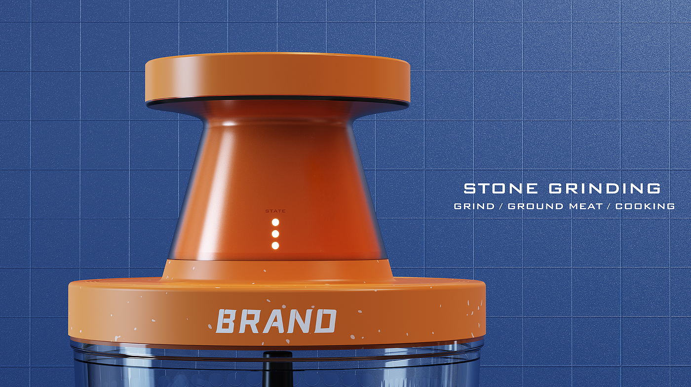 product design，food processor，Stone mill，fashion，small home appliances，kitchen，
