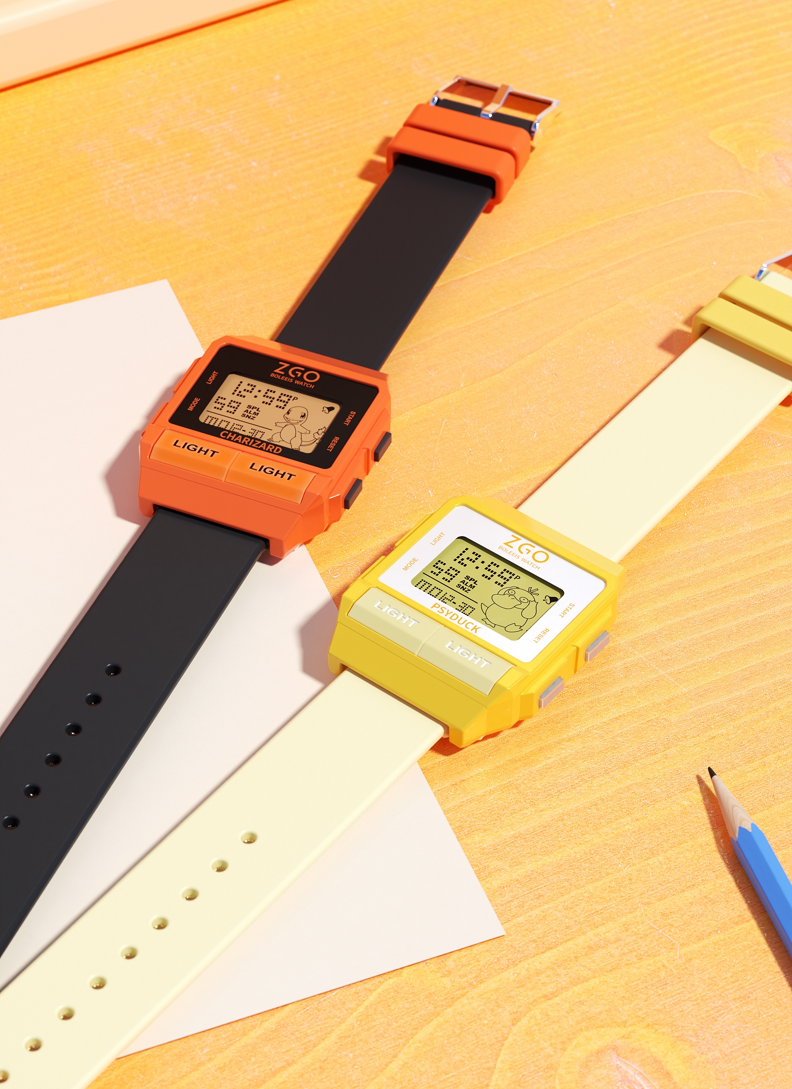 Work sharing - Watch modeling and rendering plus scene construction，