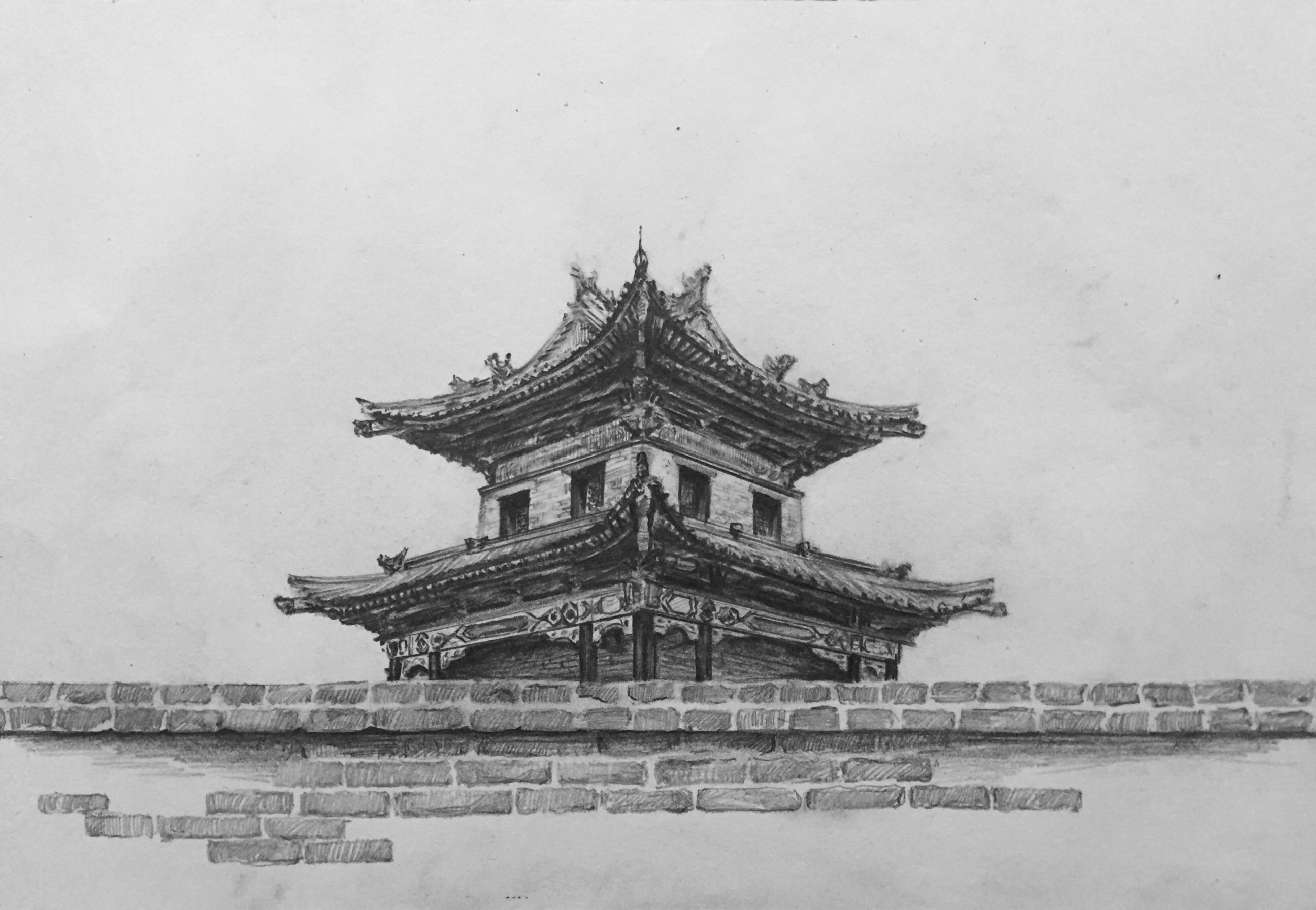 Hand drawn，marker pen，Colored lead，Quick hand drawing，Sketch，