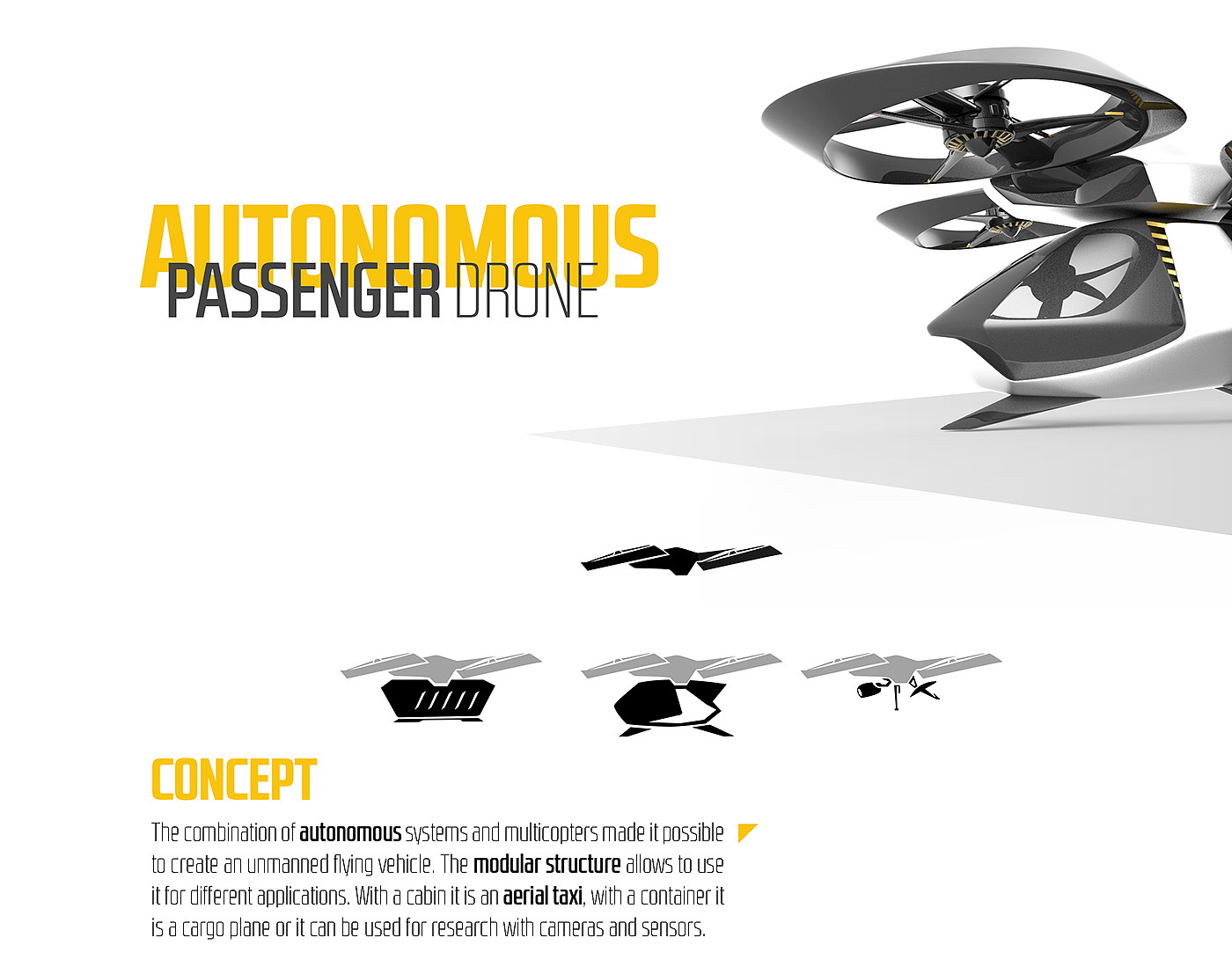 aircraft，Driverless，Passenger Drone，