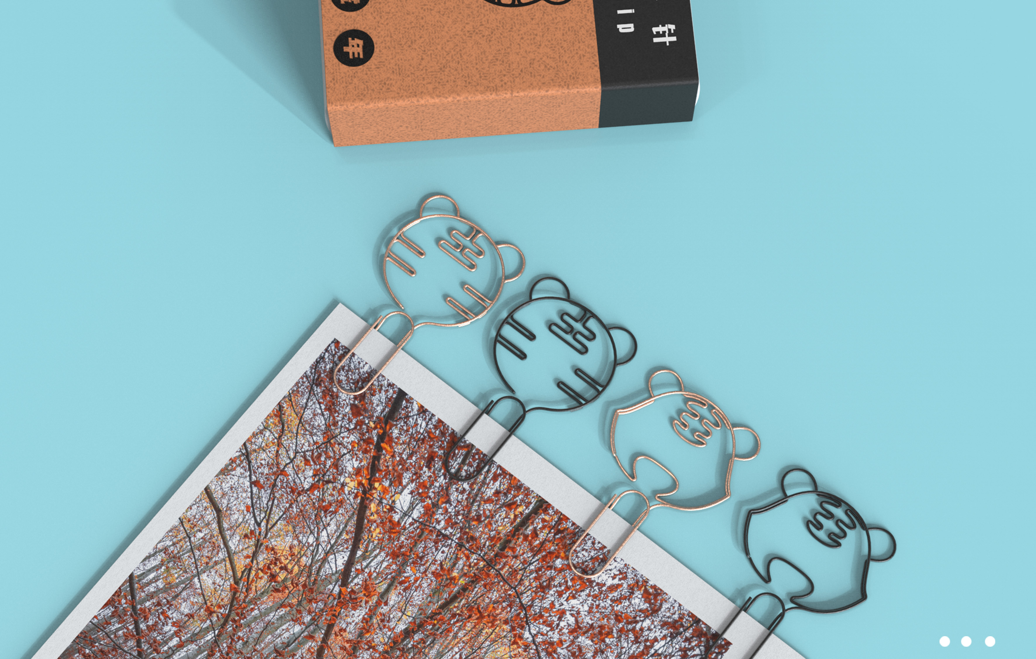 tiger，the Chinese zodiac，paper clip，Office Supplies，