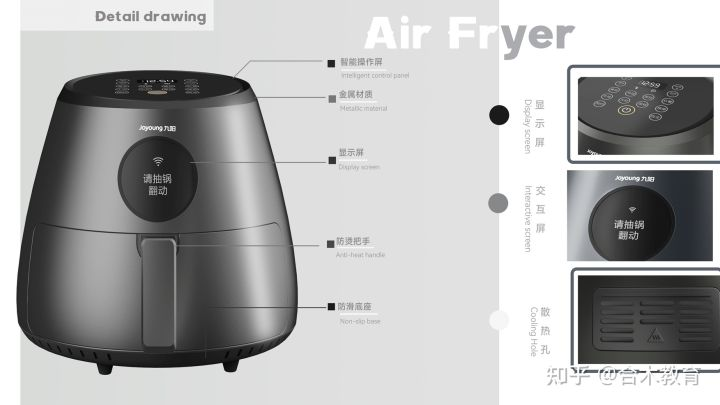 industrial design，product design，Air fryer，