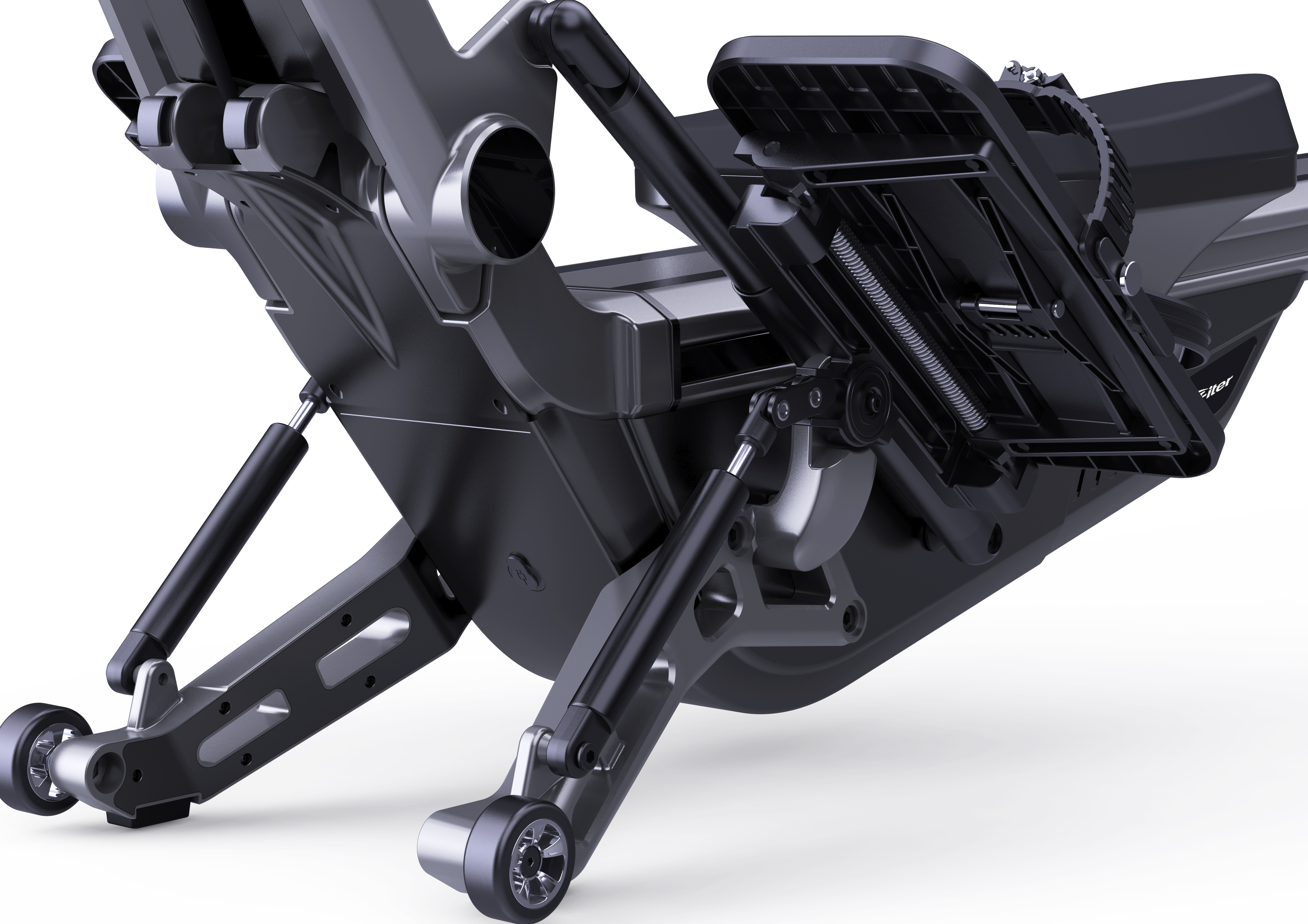 Self generating, constant resistance, fully folding rower，