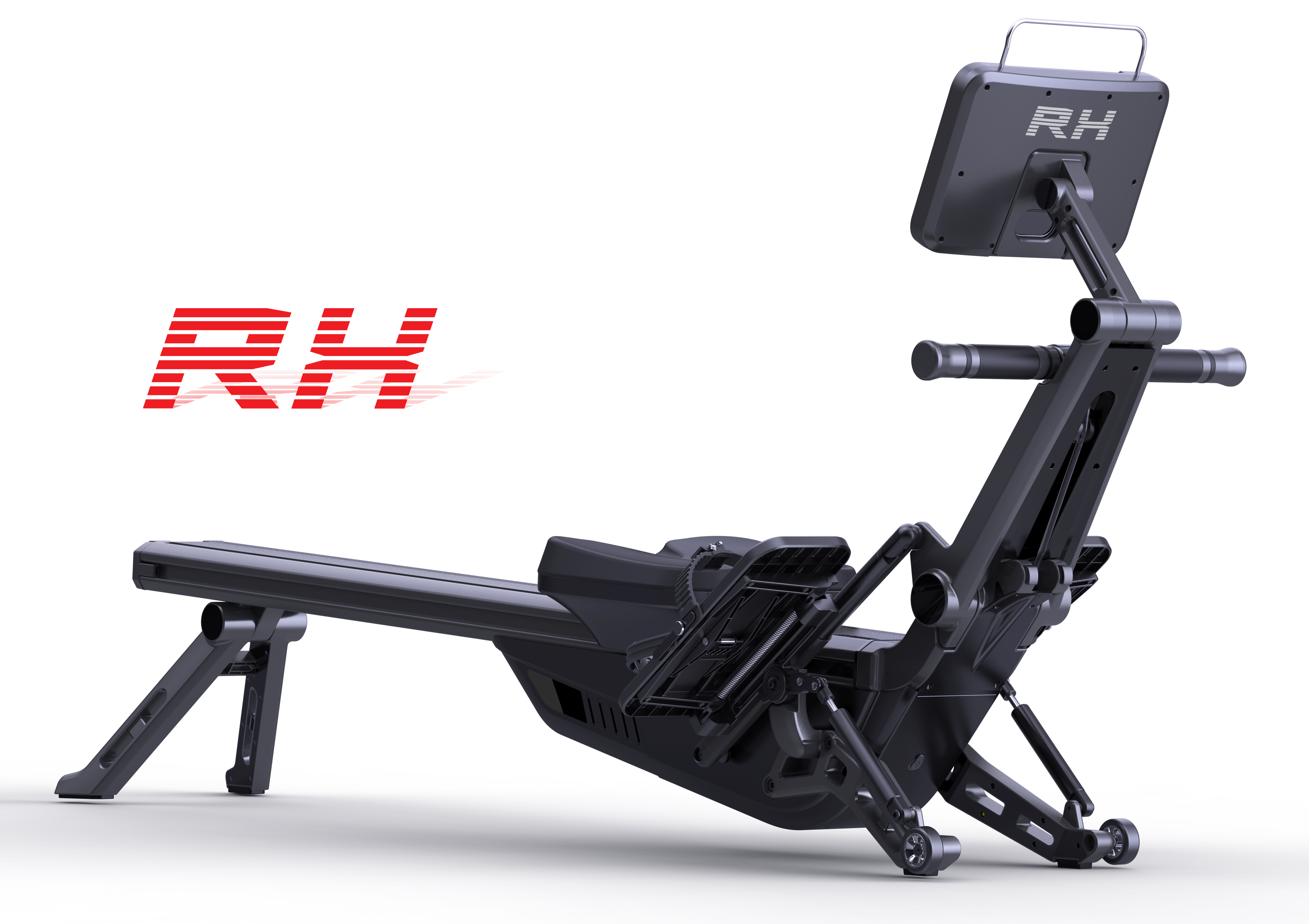 Self generating, constant resistance, fully folding rower，