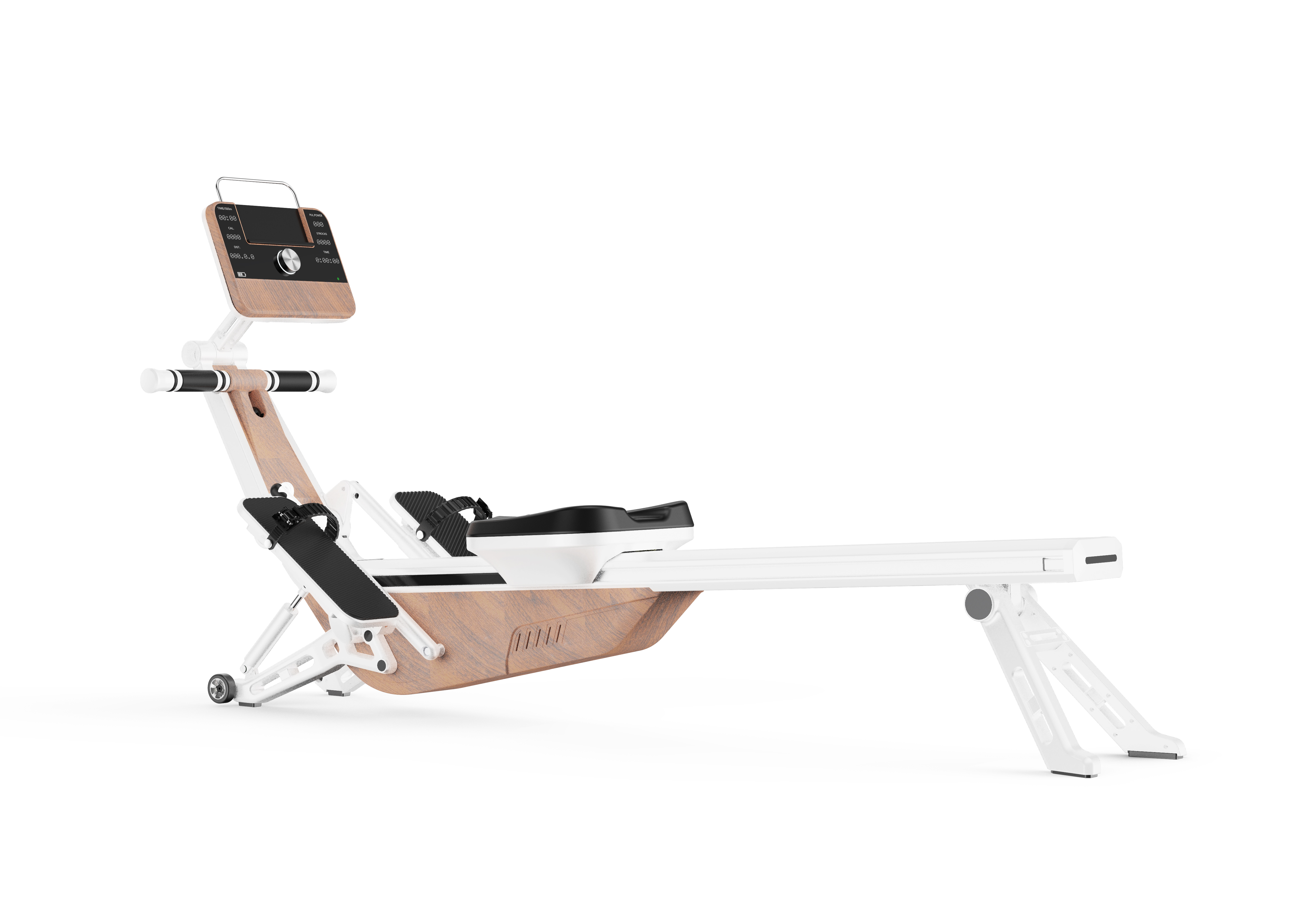 Self generating, constant resistance, fully folding rower，