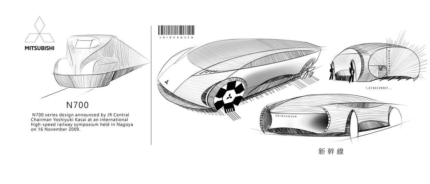 automobile，vehicle，Mitsubishi，Mitsubishi，the Shinkansen，conceptual design，