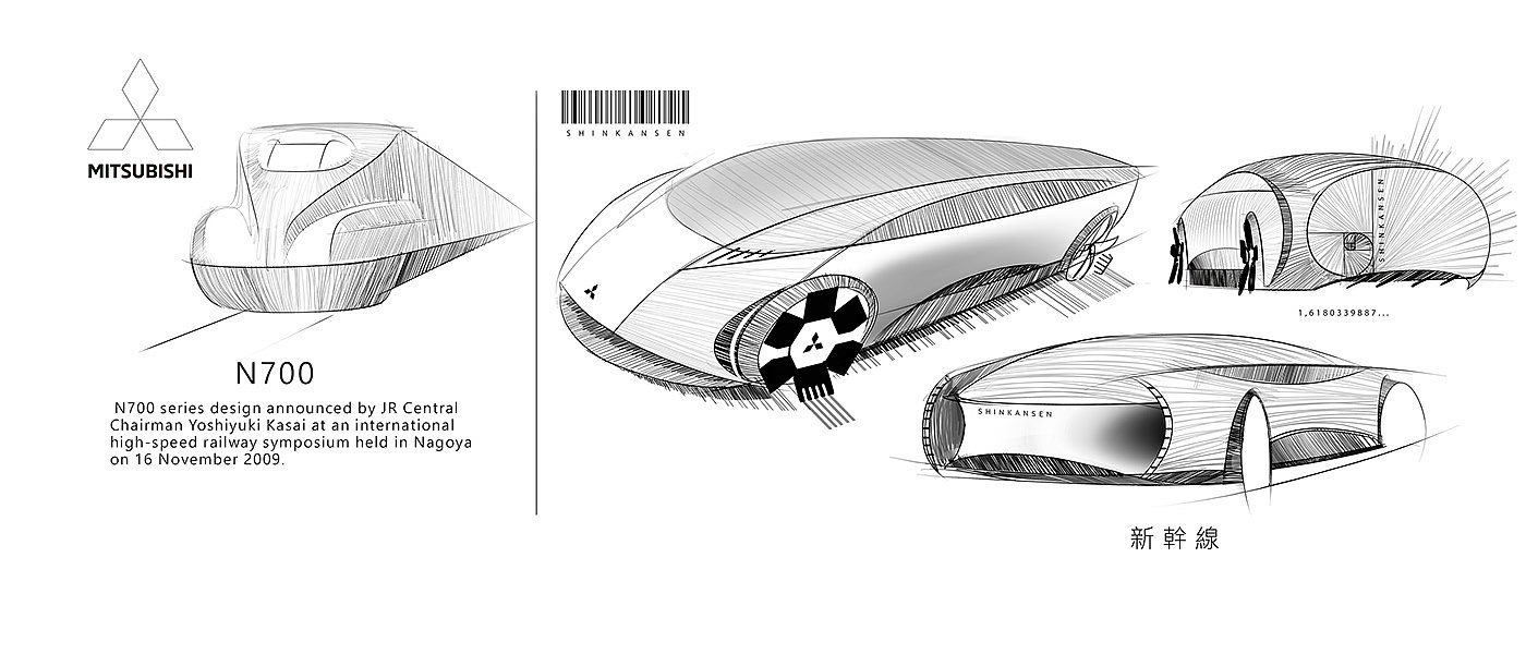 automobile，vehicle，Mitsubishi，Mitsubishi，the Shinkansen，conceptual design，