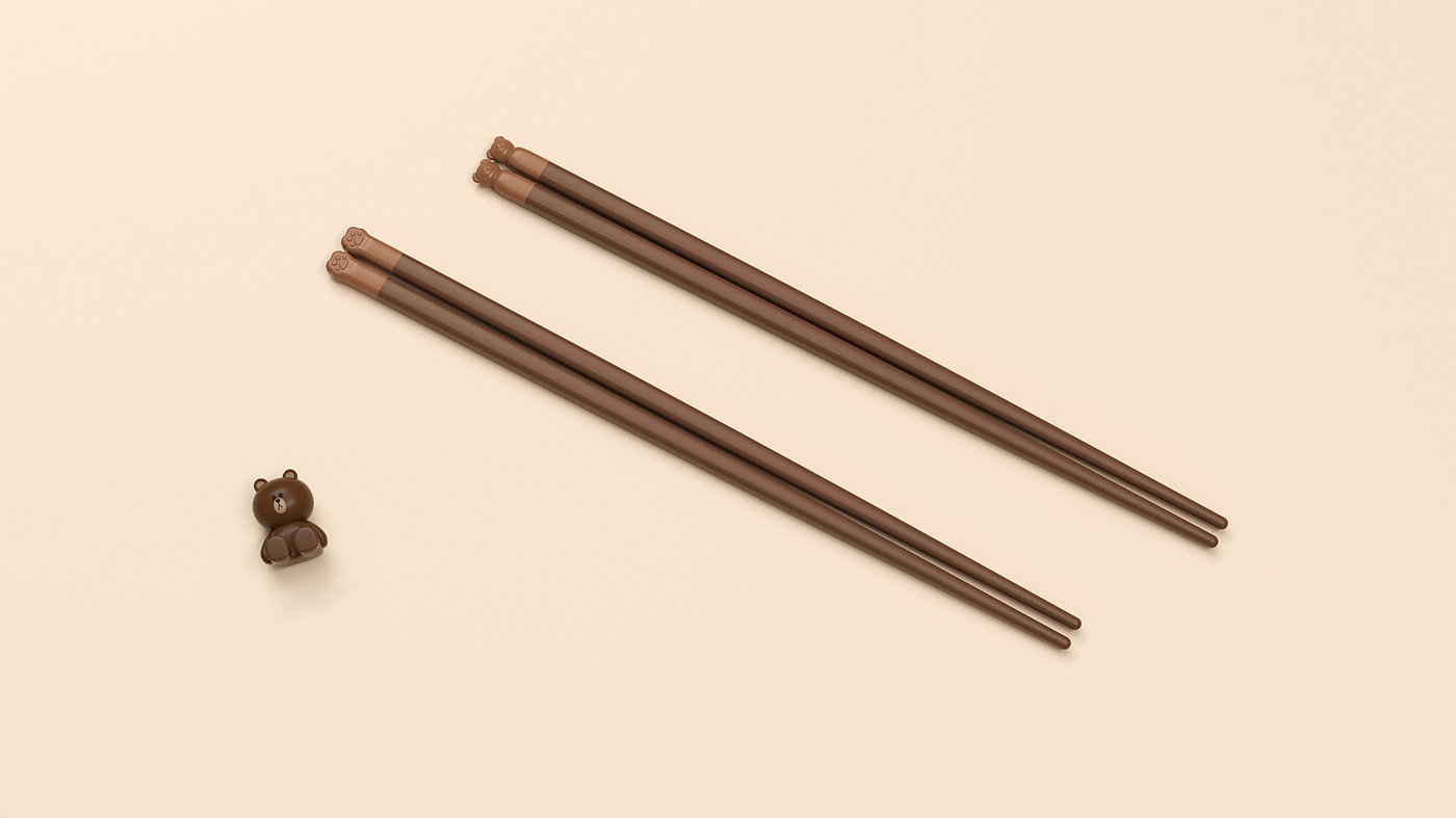 chopsticks，Cartoon，