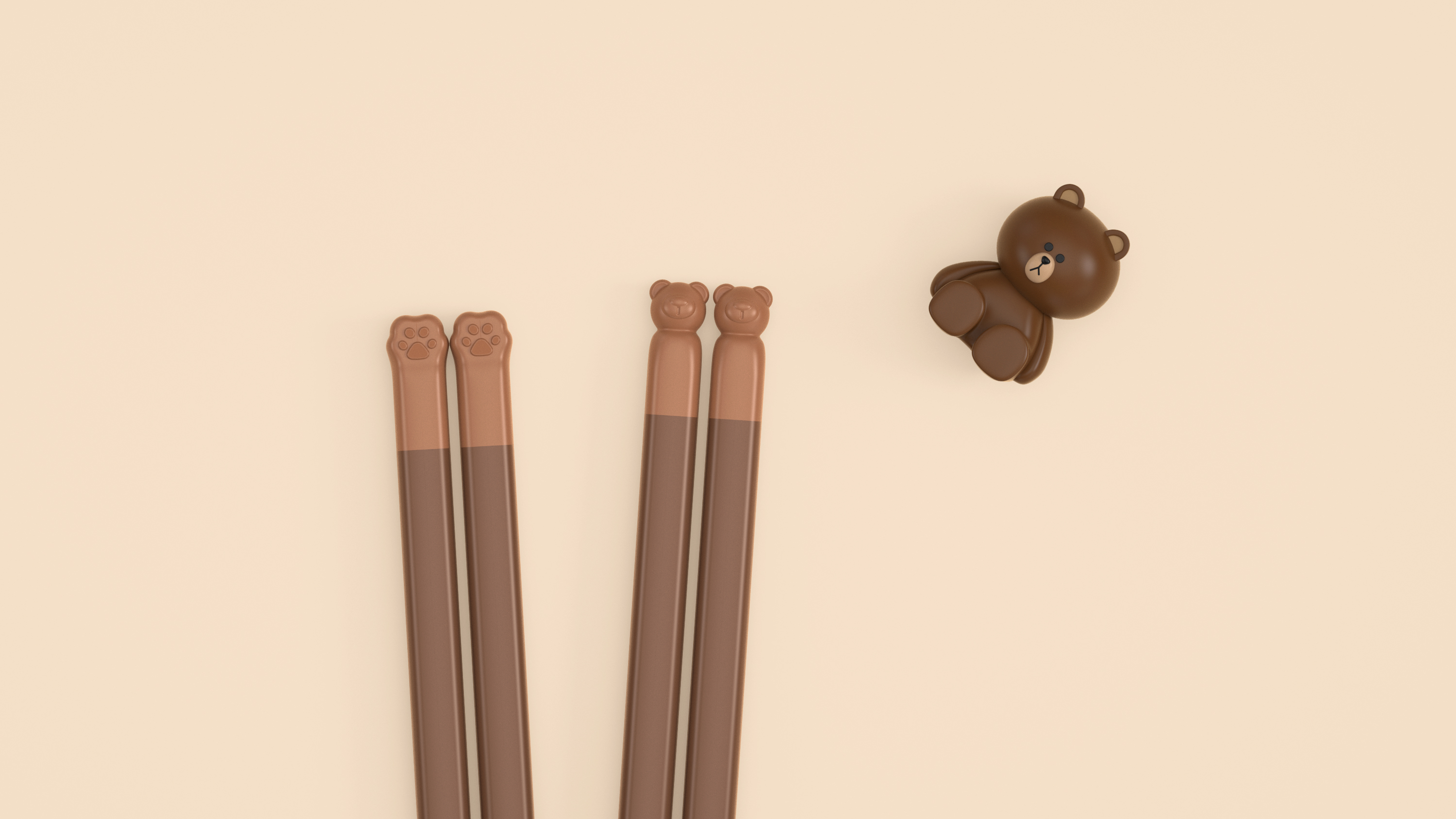 chopsticks，Cartoon，