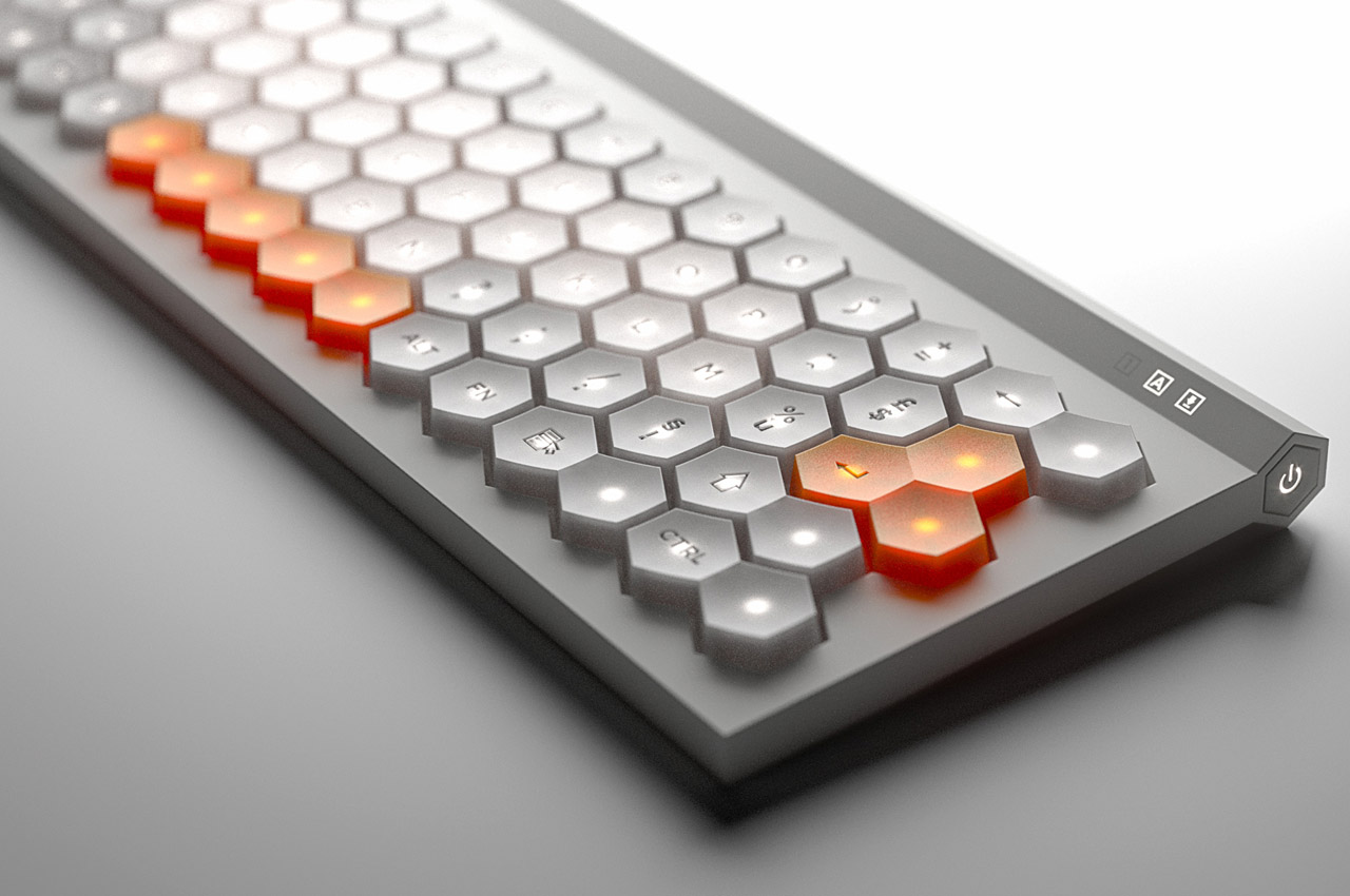 keyboard，mouse，honeycomb，