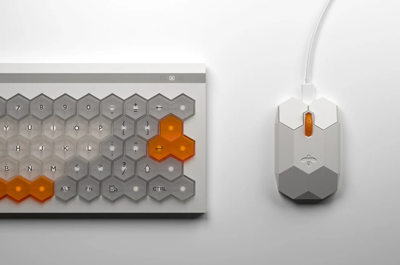 keyboard，mouse，honeycomb，