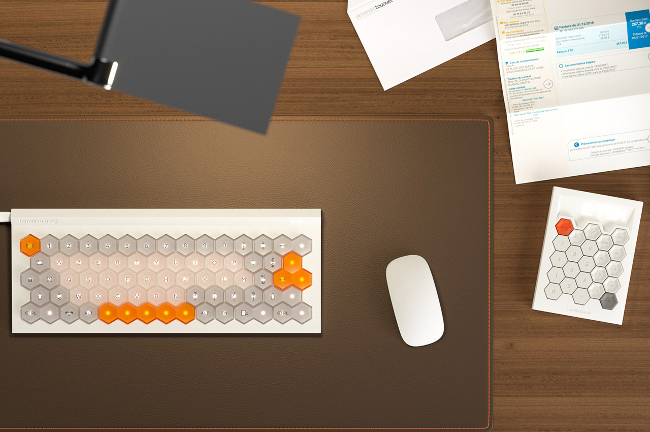 keyboard，mouse，honeycomb，