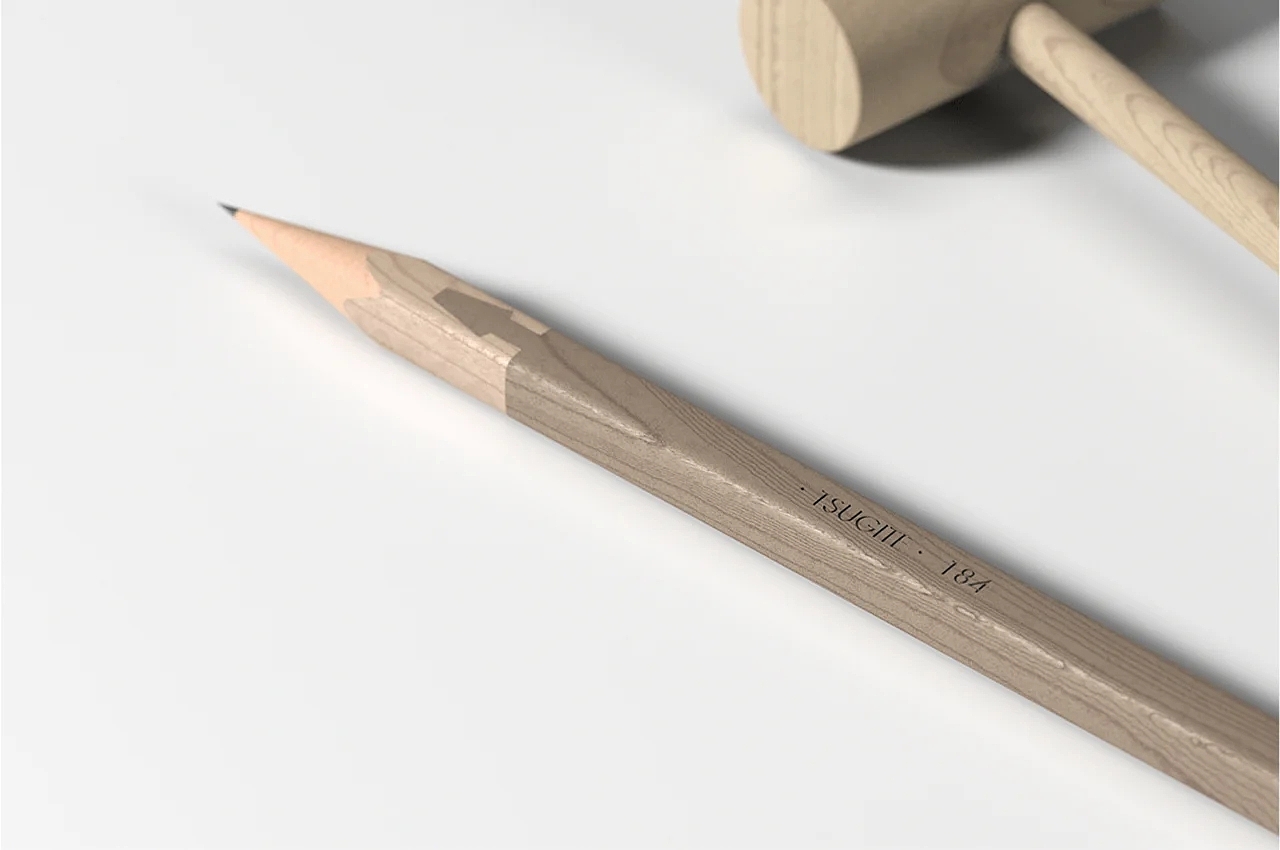 pencil，Fine wood，Splicing，Successor，Stationery design，woodiness，