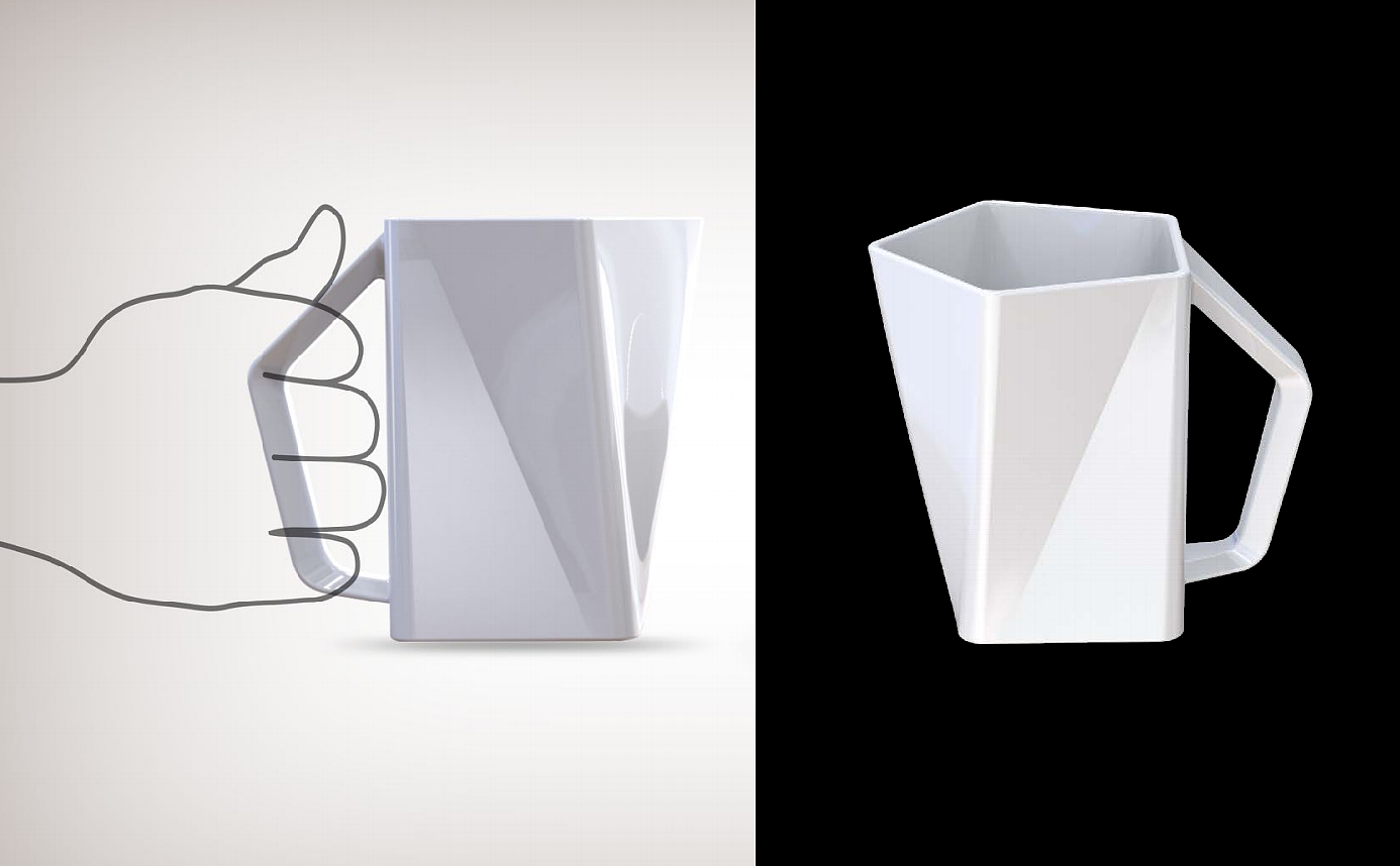 陶瓷，杯子，3d，渲染，效果图，keyshot渲染，产品设计，滤茶杯子，