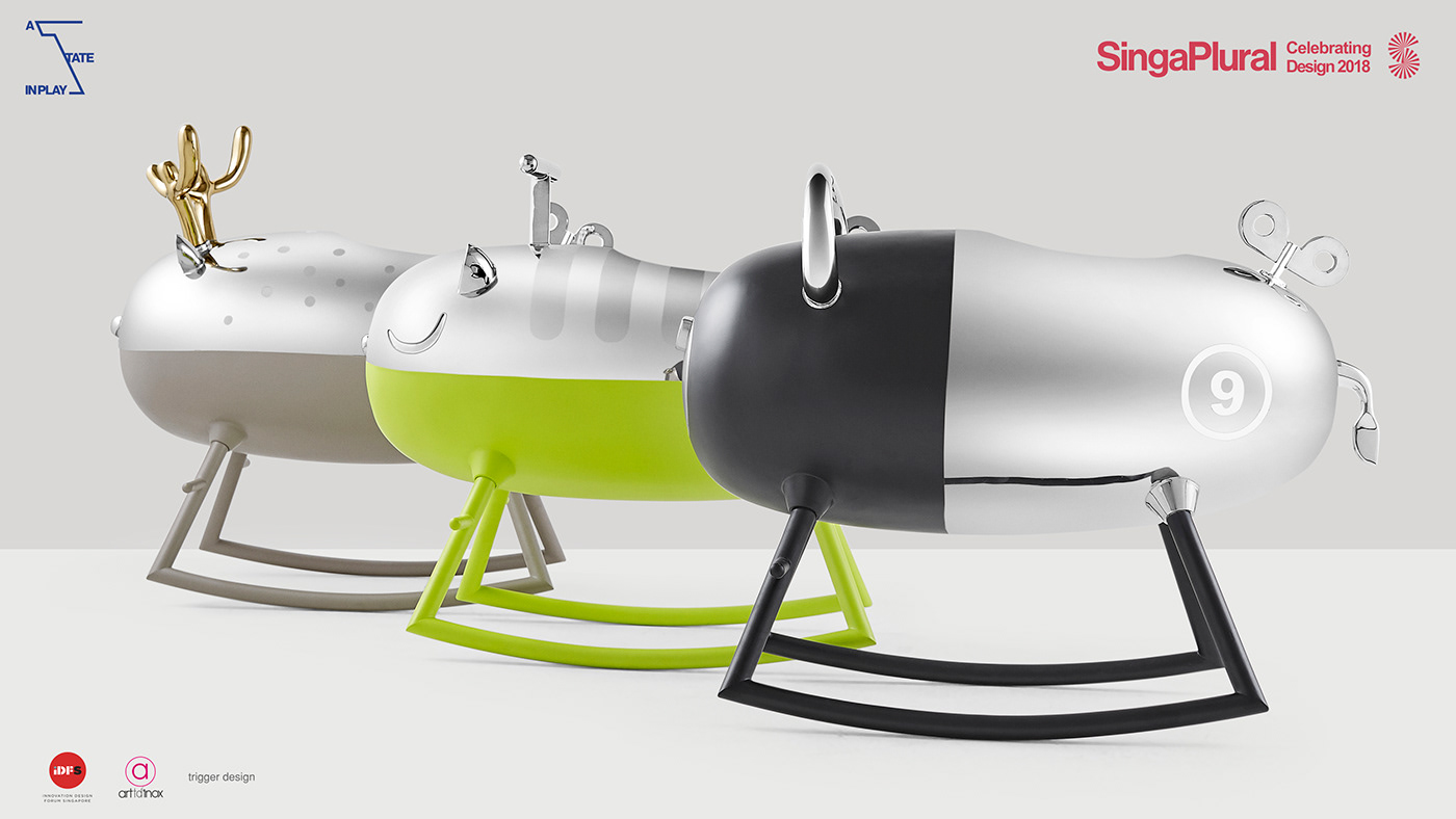 Swing car，children，animal，