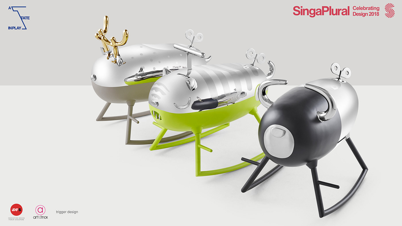 Swing car，children，animal，