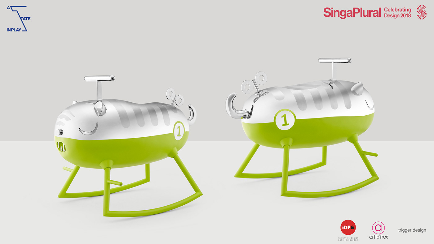 Swing car，children，animal，