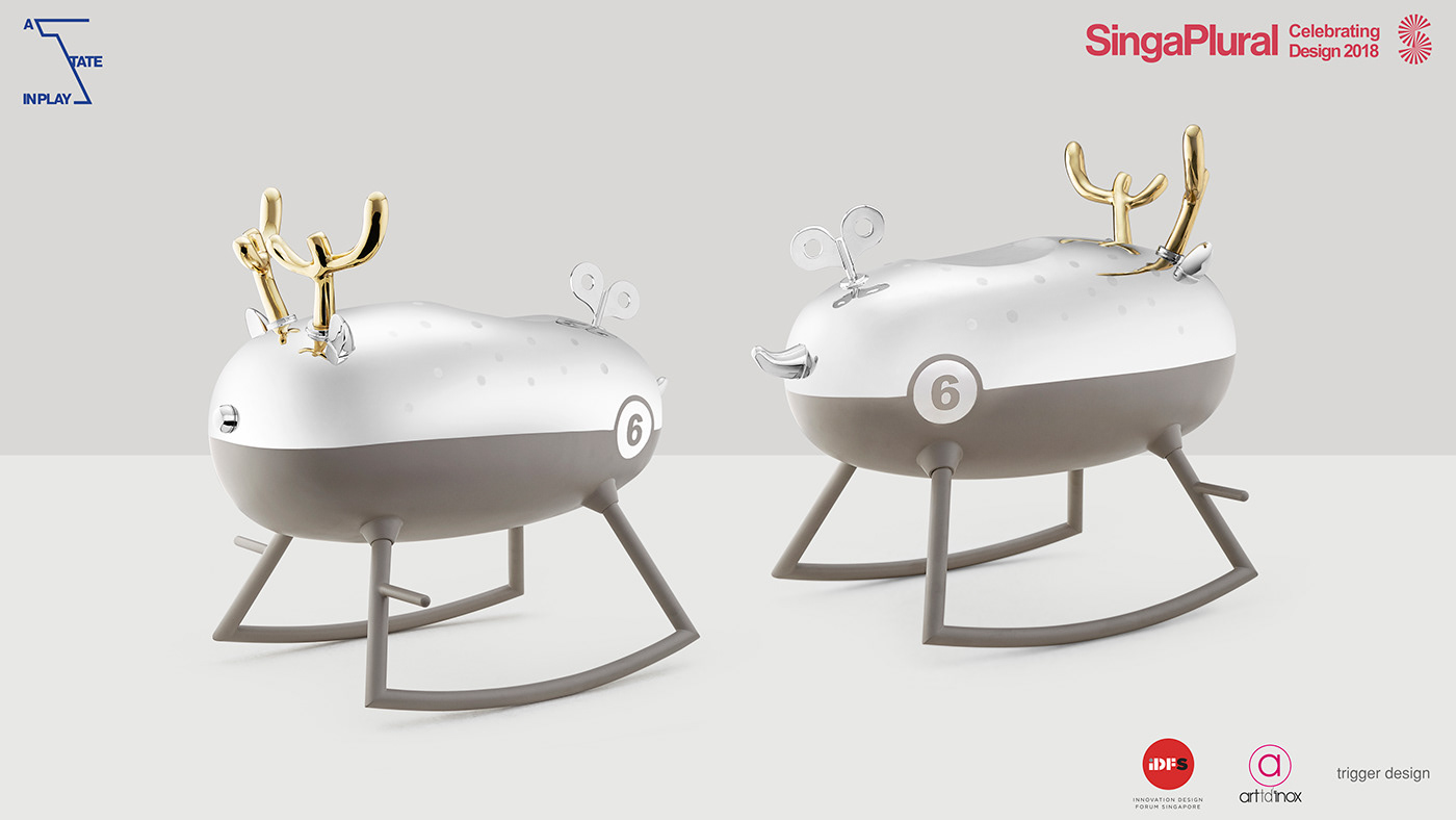 Swing car，children，animal，