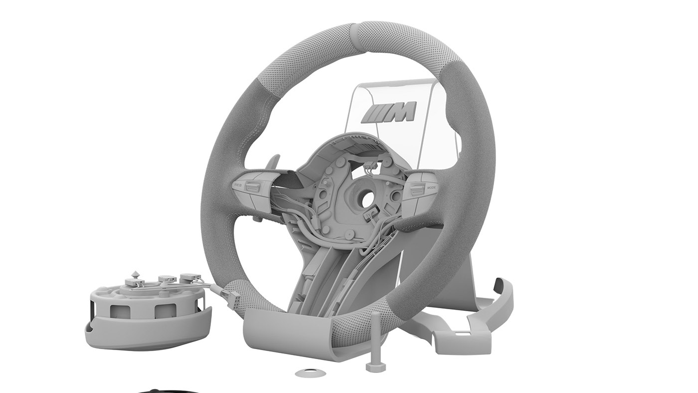 Model，BMW M4，Steering wheel，industrial design，Automobile design，spare parts，Automobile design，vehicle，