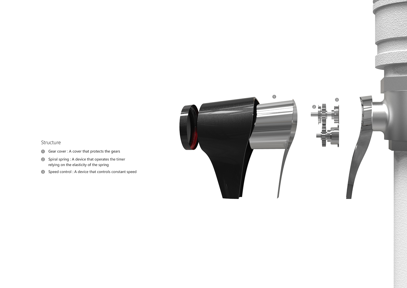 kitchen and toilet，Explosion diagram，industrial design，valve，intelligence，security，