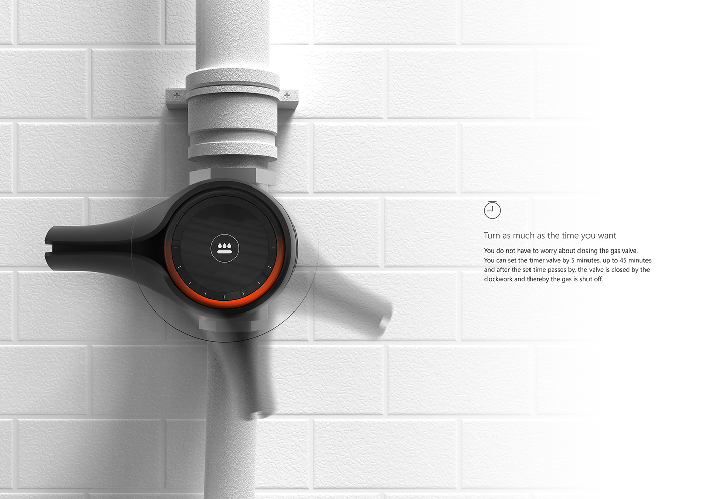 kitchen and toilet，Explosion diagram，industrial design，valve，intelligence，security，