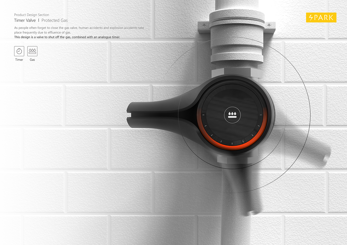 kitchen and toilet，Explosion diagram，industrial design，valve，intelligence，security，
