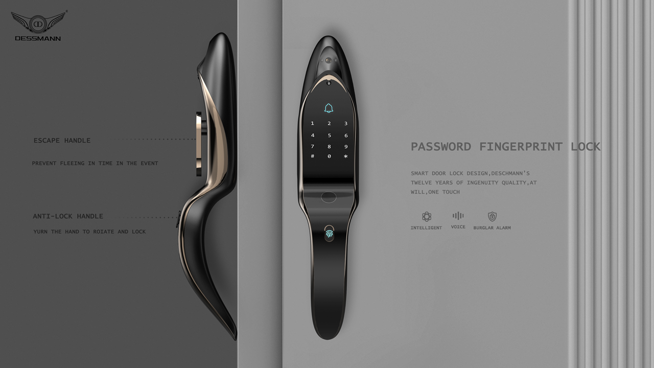 industrial design，product design，Intelligent door lock，