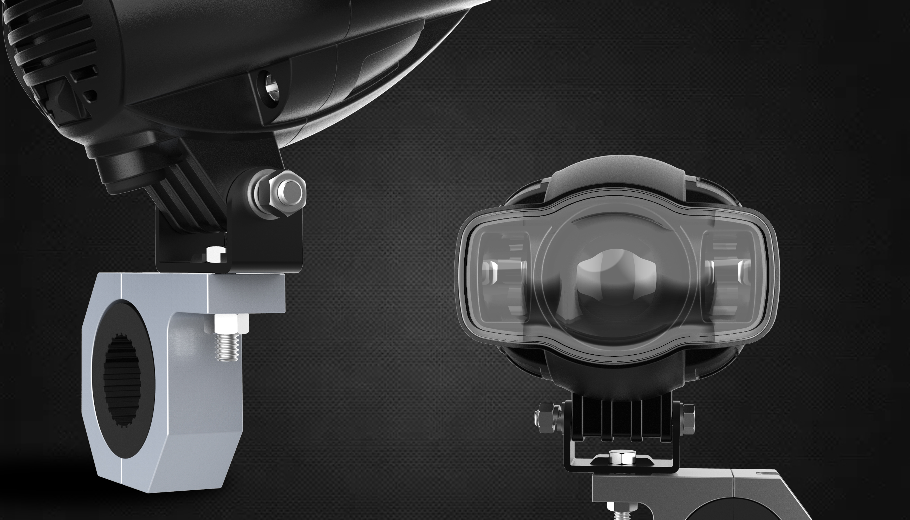 External motorcycle lamp，