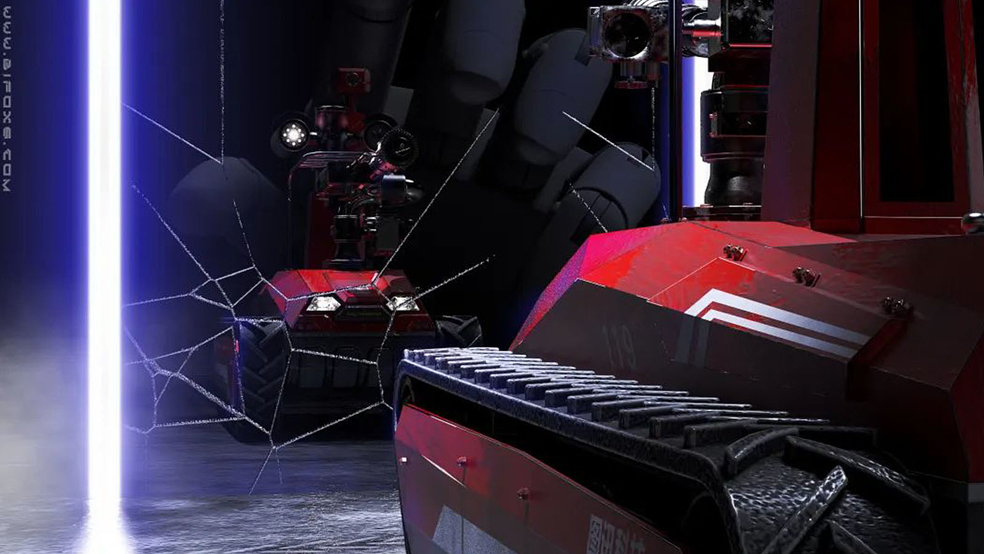 Design of fire extinguishing robot，Three prevention design，Appearance design，Structural design，