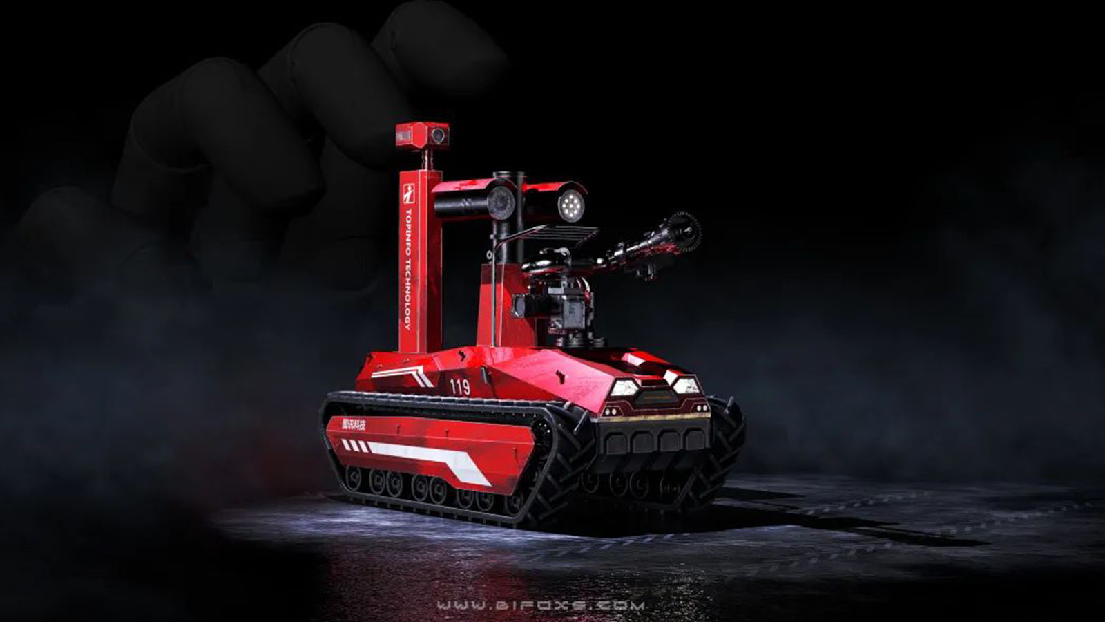 Design of fire extinguishing robot，Three prevention design，Appearance design，Structural design，