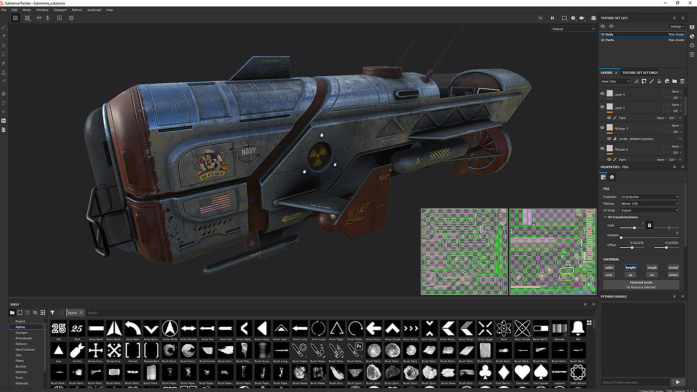 submarine，Submarine，Retro sci-fi ，