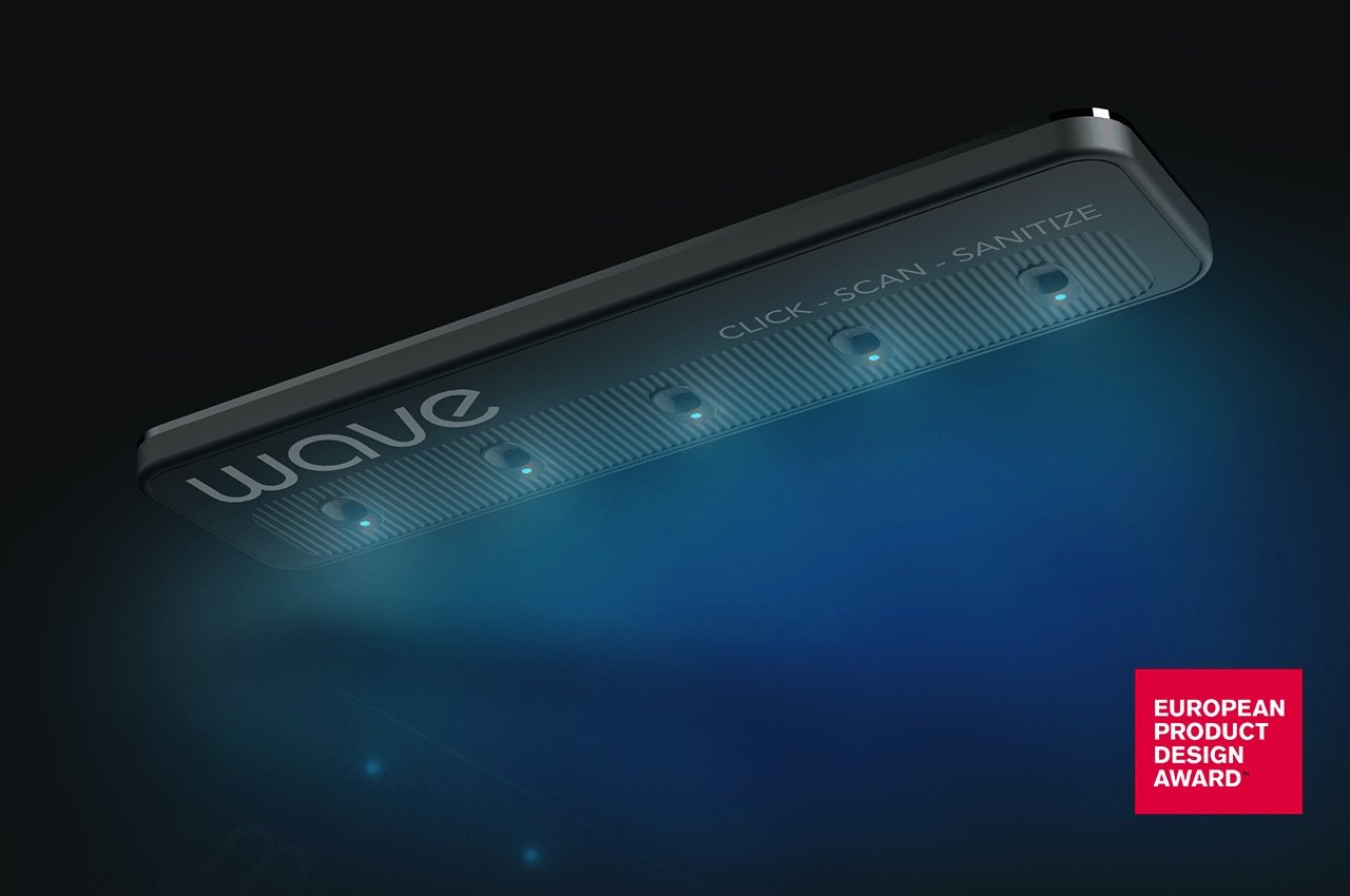 WAVE UV-C，coronavirus，product design，Sterilization and disinfection equipment，Mobile phone can be connected，