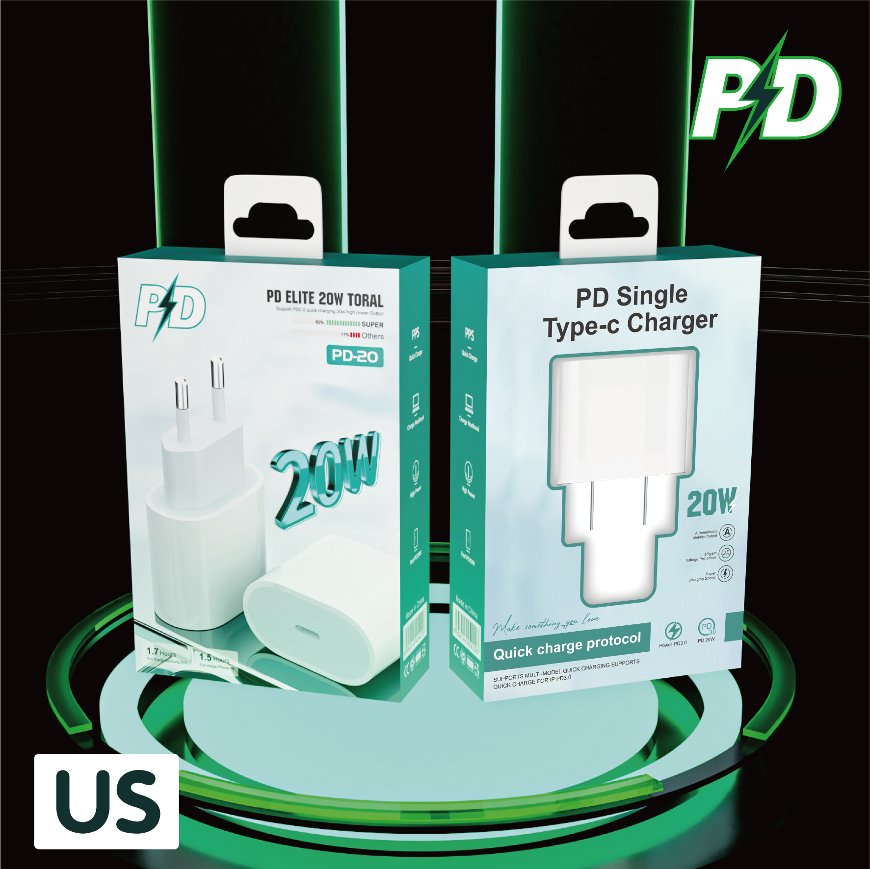 packing design，3C digital，Charger，packing design，3C digital，Charger，