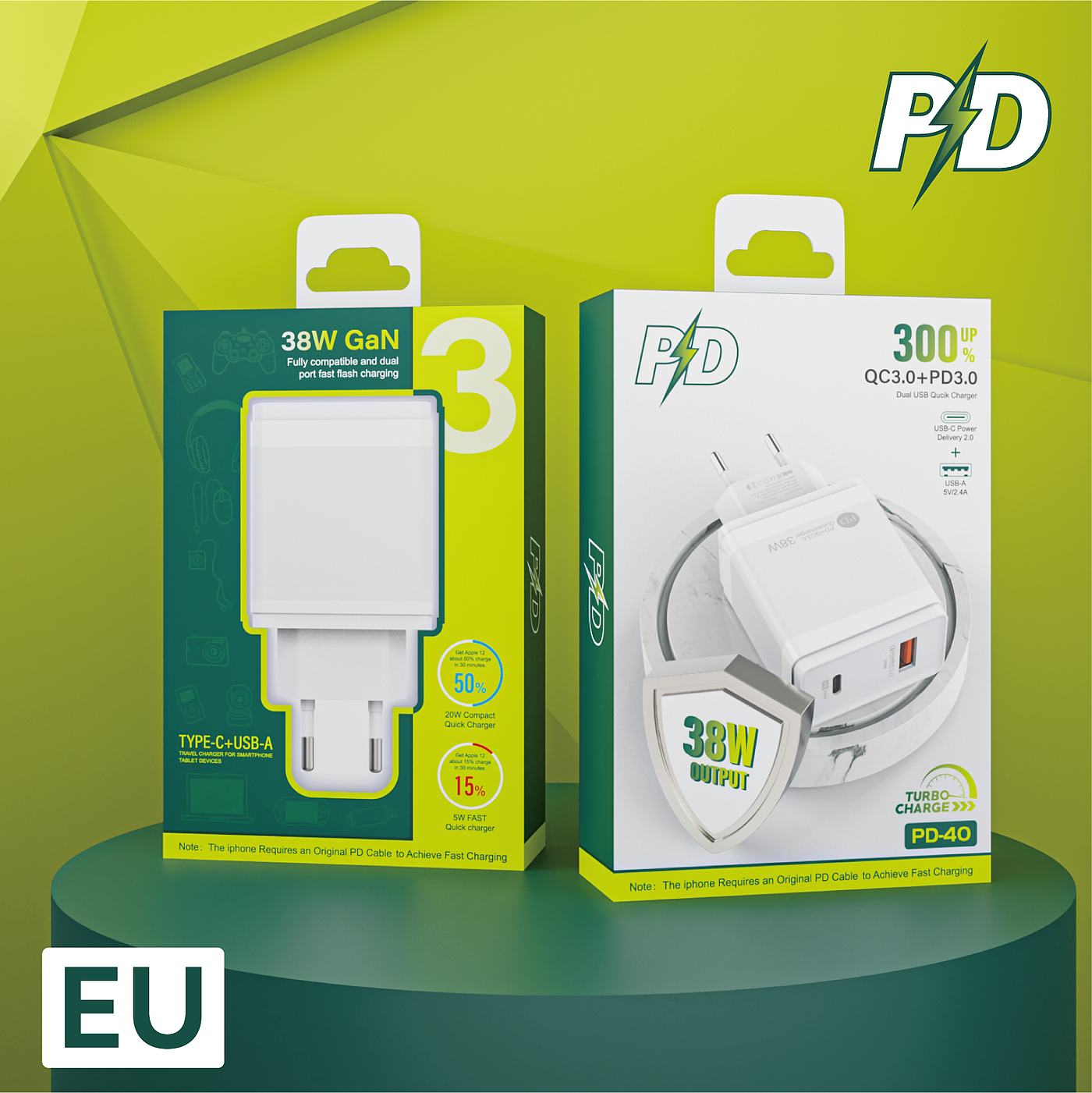 3C digital，packing design，Charger，