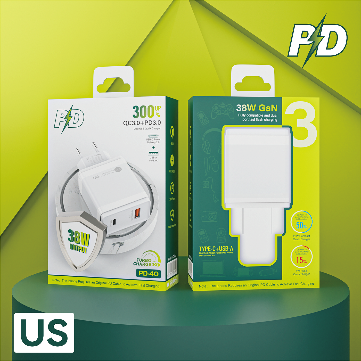 3C digital，packing design，Charger，