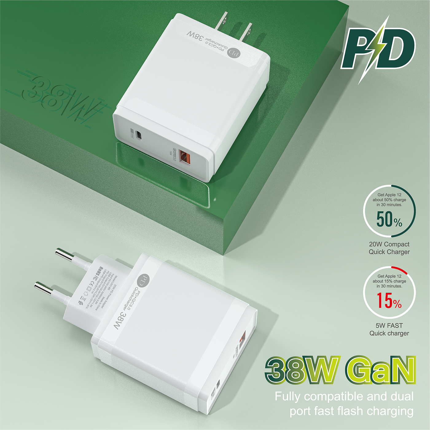 3C digital，packing design，Charger，