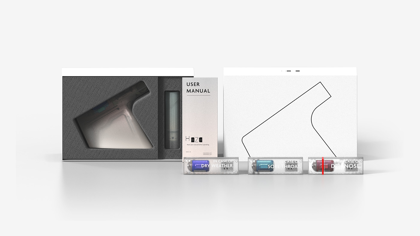 industrial design，healthy，Atomizer，product design，medical，HAZE，