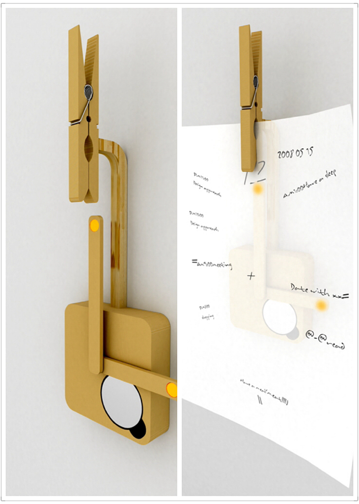 Clock, A4, clip, schedule,，