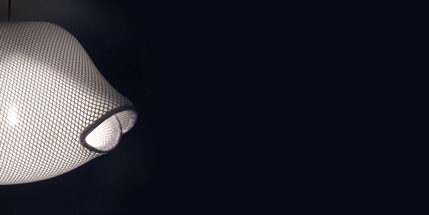 LOOP lamp，lamps and lanterns，fabric，bedding article，sportswear，Air net，a chandelier，personality，