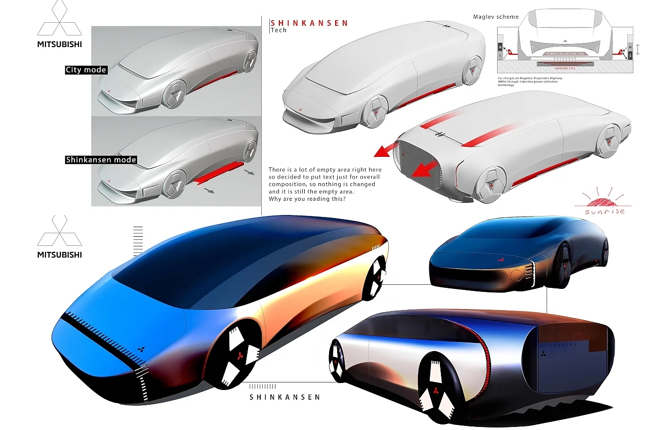 Mitsubishi，automobile，industrial design，