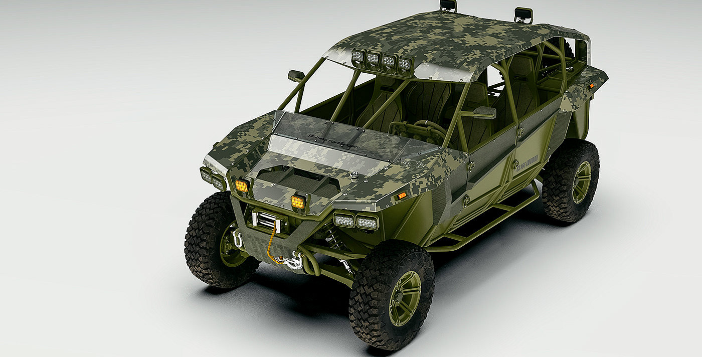 Off-road vehicle，FMS，concept，3d，industrial design，