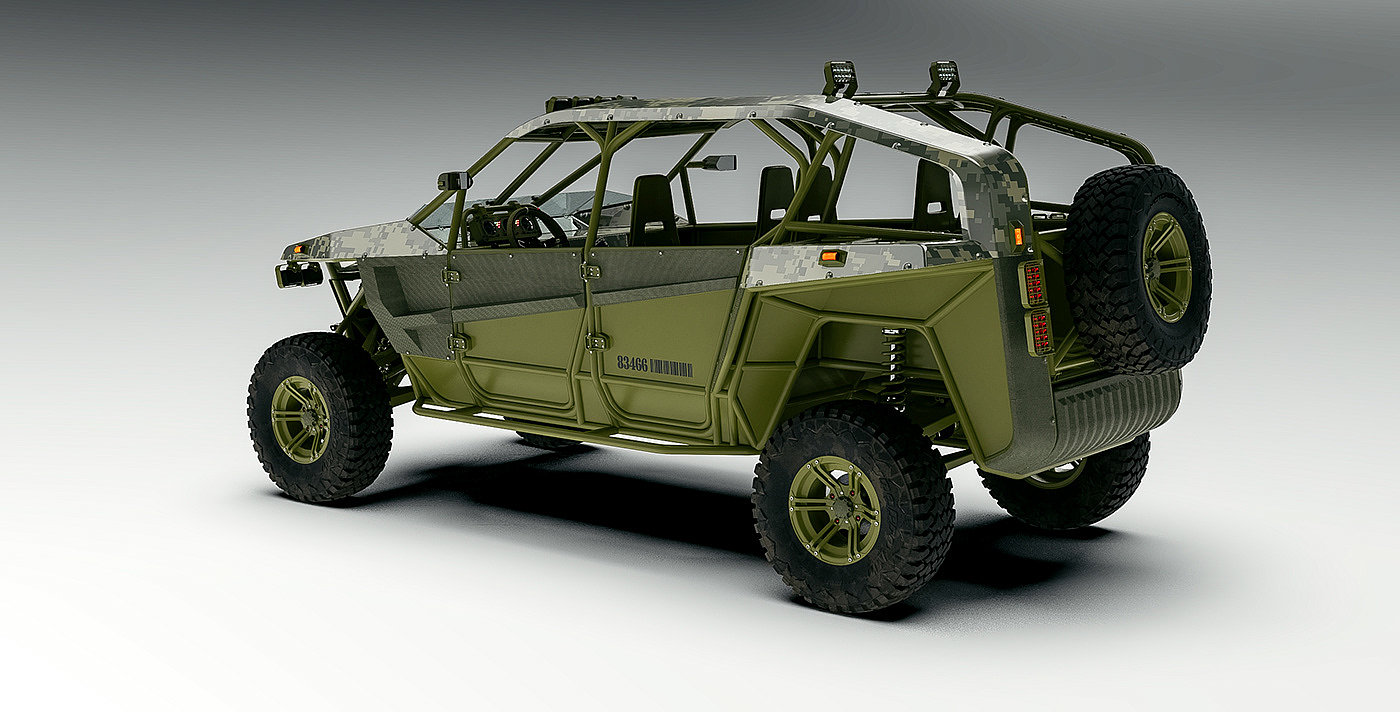 Off-road vehicle，FMS，concept，3d，industrial design，